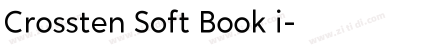 Crossten Soft Book i字体转换